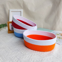Panier de rangement en coton tissé, vente en gros, paille, jouet pour bébé, conteneur à linge, vêtements, paniers
