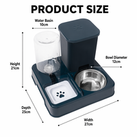 Gamelle 2-en-1 à gravité pour animaux de compagnie, distributeur automatique de nourriture et d'eau pour chats et chiens de petite et moyenne taille – Meilleures ventes
