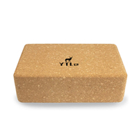 Blocs de yoga en bois liège écologique, avec logo de couleur personnalisée, haute densité, 100 naturel, offre spéciale