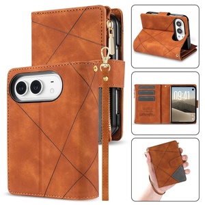 Business PU Leather Wallet <b>Mobile</b> <b>Phone</b> Cases for iPhone Duo With Card Holder Shockproof Protective Back Cover - Product Image 1