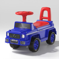 Mobil Dorong Anak 3-in-1 Mewah dengan Pegangan Dorong dan Pelindung yang Dapat Dilepas, Kereta Dorong Balita dengan Musik & Lampu, Kotak Hadiah Premium