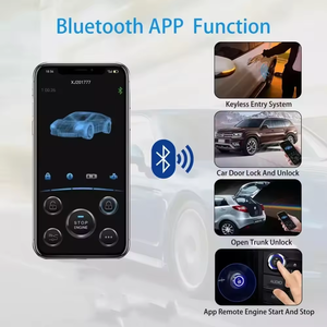 نظام إنذار عالمي للسيارة بسعر المصنع مع ريموت كنترول، دخول بدون مفتاح PKE، تشغيل المحرك عن بعد بضغطة زر وإيقافه - Product Image 2