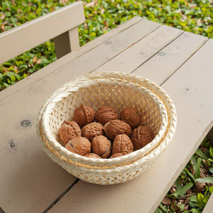 Paniers tissés en bambou de style moderne fait à la main-paniers de rangement de cadeaux d'affichage créatif pour le thé collations fruits secs pâtisseries nourriture - Product Image 6