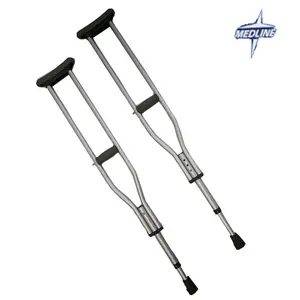 Adjustable Foam Underarm Telescopic Walking Axillary Aluminum Elbow Crutch for Elderly OEM Medline