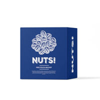 Boîte pliante en carton avec extrémités enroulées pour emballage de noix, fruits secs, snacks, bougies, cosmétiques, petits articles, cadeaux – Conception gratuite