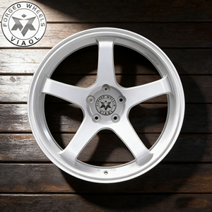 Viaol Custom Size Lightweight 5 Spoke Deep Lip <strong>White</strong> Forged <strong>Wheels</strong> 5x112 5x114.3 5x120 for Sports Car Racing Car BMW Audi - Product Image 2