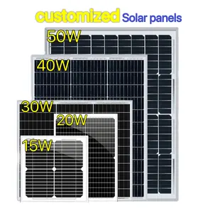 Mono Solar Panel 10W 20W 30W 40W 50W Small Mono Solar Panel 12v18v 60W 100w solar