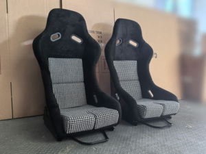 Siège de style OEM, alternative au siège <span class=keywords><strong>Recaro</strong></span>, siège Pepita en Kevlar carbone pour Nissan Skyline GT-<span class=keywords><strong>R</strong></span> (R32/R33/R34), 350Z/370Z - Product Image 2
