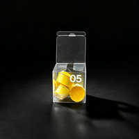 Nouvelle arrivée, boîte d'emballage en plastique transparente pour bonbons, imprimée en CMYK, qualité alimentaire, pliable, taille et couleur personnalisables