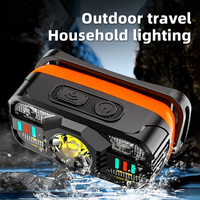 Lampe frontale multifonctionnelle rechargeable à 5 modes, LED haute luminosité pour le camping en plein air, lumières COB à induction portables, étanche IP54