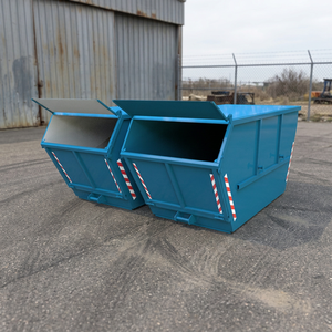 BDB P34 10M3 Collecteur de débris recouvert, machine industrielle de traitement des déchets, fabriqué en matériau Hardox ST-52, inclut le matériau Refuse 1 - Product Image 3