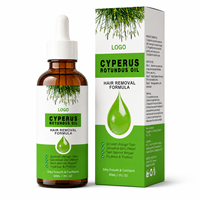 Aceite Depilatorio de Cyperus Rotundus al por Mayor, 60 ml, Suero Corporal Natural para una Piel Suave, Marca Privada OEM ODM