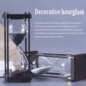 Personnalisé Luxe Vintage 30 60 120 Minute Cadre en Bois Verre <span class=keywords><strong>Sablier</strong></span> Décor à la Maison <span class=keywords><strong>Sablier</strong></span> pour Cadeaux d'Affaires - Product Image 3