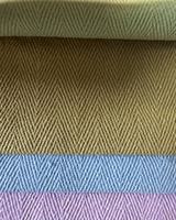 Tissu en coton sergé chevron 220 GSM 100 % coton, tissage dense, style sergé pour corset, certifié Oeko-Tex, uni