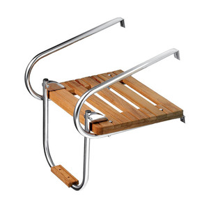 Plataforma de Baño de Teca para Productos Marinos con Escalera, Plataforma de Baño de Teca de Acero Inoxidable 316 para Barcos con Motores Interiores/Exteriores - Product Image 5