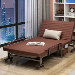 Двуспальная односпальная Складная Спинка, регулируемая кровать, современная мебель для спальни, гостиной