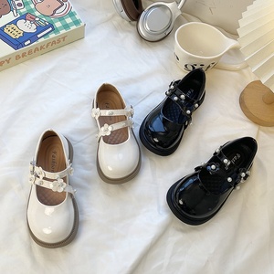 Scarpe in Pelle Lucida con Motivi Floreali per Bambine, Calzature da Principessa con Suola Morbida per Uso Quotidiano - Product Image 3