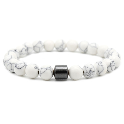3 howlite (synthétique)-blanc