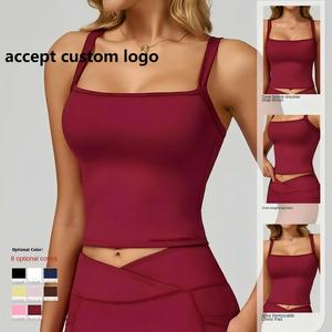 Cổ qua biên giới đôi vai dây đeo Yoga vest, cảm giác Trần trở lại, giảm béo, chạy ngoài trời, thể dục thể thao vest. - Product Image 1