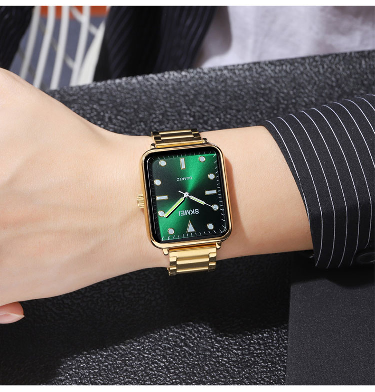 2022 Новые поступления Skmei 1954 роскошные квадратные парные унисекс reloj hombre femme time Мужские наручные кварцевые часы