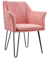 Nordique moderne gris velours Accent chaise longue en cuir de luxe ensembles de meubles de maison salon salle à manger chaise métal aile maison canapé