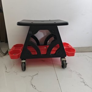 Asiento rodante para mecánico con rotación de 360 grados °   <span class=keywords><strong>Taburete</strong></span> Giratorio con Ruedas para Detallado Automotriz o Reparaciones en Posición Baja - Product Image 6