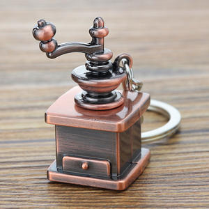 Llavero de Café de Aleación de Zinc 3D de Alta Calidad con Logotipo Personalizado, Diseño Vintage de Dibujos Animados y Serigrafía - Product Image 3