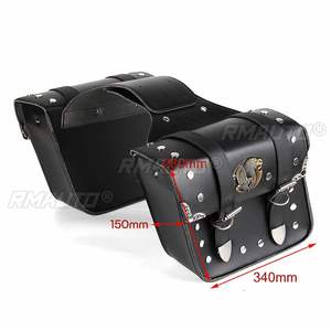 Bolsa para motocicleta, alforja impermeable, bolsa de almacenamiento de cuero PU para Yamaha/BMW/Kawasaki Triumph/Bonneville - Product Image 6