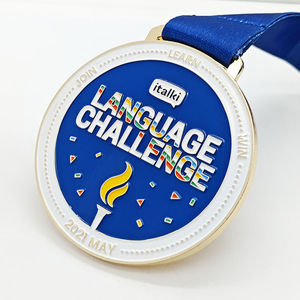 Medaglia d'Oro Personalizzata per Maratona, Nuoto, Stickball, Medaglia d'Oro in Metallo Personalizzata, Medaglia Internazionale di Cricket Personalizzata - Product Image 6