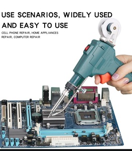 Kit de soldador eléctrico de alta calidad 60W 936 al por mayor semiautomático de alimentación de <span class=keywords><strong>estaño</strong></span> empuñadura de pistola Manual pieza de mano <span class=keywords><strong>para</strong></span> varios - Product Image 3