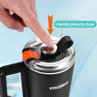 Gobelet isotherme personnalisé CE 30 oz avec logo, antidérapant, option d'emballage cadeau, couvercle anti-déversement, isolation sous vide