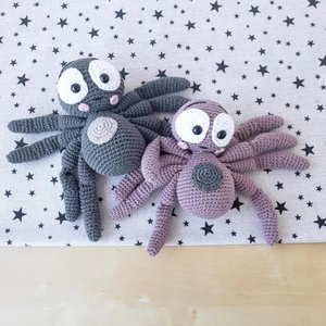 All'ingrosso uncinetto di Halloween ragno Amigrumi fatto a mano ragno Crochet giocattolo per regali per bambini morbido ragno coccolone in cotone - Product Image 1