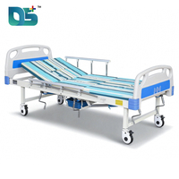 Cama de Hospital Manual Ajustable con Cabecera/Pieera de ABS Soldada, Capacidad de Carga de 150 kg, 5 Funciones, 4 Manivelas