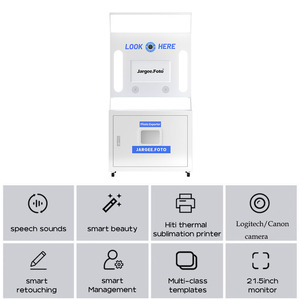 Photo Booth Machine Set Buy a Custom Selfie Touch Screen Selfie Automatic With <b>Camera</b> and Printer Coin Operated - Product Image 4
