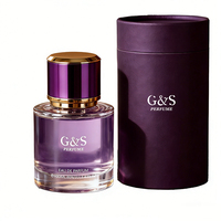 Nouvelles Bouteilles de Parfum Carrées en Verre Transparent G&S, Vides, 100 ml, avec Pulvérisateur et Bouchon à Vis à Motif Floral