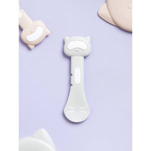 Tazón de plástico ecológico para mascotas, cuchara de lata pequeña y grande con estilo bonito para perros, animales pequeños, caja de uso interior automática empaquetada - Product Image 1