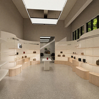 Meubles de présentation de sacs personnalisés pour boutique de chaussures et sacs en cuir de luxe, vitrine murale pour sacs à main