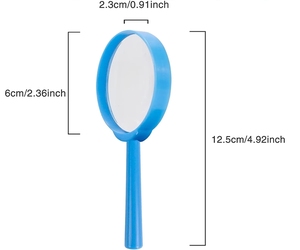 Lupa de Plástico para Niños, Lente de Aumento de Mano, Mini Lentes de Aumento Portátiles para Niños, Ciencia, Observación al Aire Libre - Product Image 3