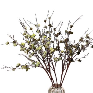 Rama de Flores de Ensueño Invernal Meng Jie, Follaje Artificial, Planta de Plástico Verde Claro y Verde Oscuro, Decoración Floral - Product Image 5