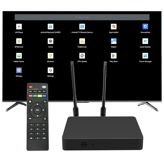 Canzone OEM ODM Rockchip RK3568 4K Ultra HD Display Android 14 Streaming Media Box with 1000M LAN Dual-Band WiFi