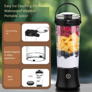 Mini mixeur électrique USB rechargeable, presse-agrumes <span class=keywords><strong>portable</strong></span>, lame en acier inoxydable, mixeur multifonctionnel - Product Image 2