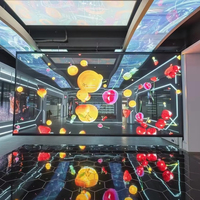 Écran LED holographique flexible ultra-fin et invisible pour vitrine de centre commercial, affichage transparent pour la publicité en magasin