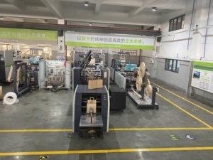 Rokin tự động bỏng ngô phẳng vuông đáy túi giấy làm cho máy thực phẩm bánh mì mua sắm Kraft túi giấy nhà sản xuất máy với PLC - Product Image 5