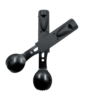 Nouvel ensemble de couverts 7-en-1 en acier inoxydable : cuillère, fourchette, couteau, sifflet et outil de survie pour le camping, la randonnée et la chasse - Product Image 1