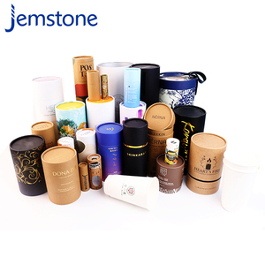 Contenedor de tubo de papel cilíndrico de impresión personalizado de materiales seleccionados biodegradables para embalaje - Product Image 1