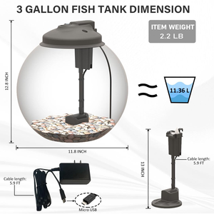 Promotion : Aquarium en plastique PET avec pompe à eau et éclairage, et bac à poissons en plastique - Product Image 4