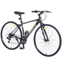 Vélo de route ZUKKA 700C pour adultes, 7 vitesses, vélo de route hybride unisexe avec cadre en alliage et freins à étrier, plusieurs couleurs