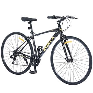 Bicicleta de Carretera ZUKKA 700C para Adultos, 7 Velocidades, Bicicleta Híbrida Unisex con Cuadro de Aleación y <span class=keywords><strong>Frenos</strong></span> de Caliper, Múltiples Colores - Product Image 3
