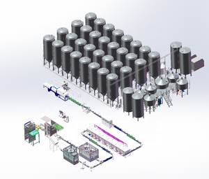 Hermann 5000L elétrico osmose reversa sistema equipamento completo para grande cervejaria China 10000L bomba para produção de cerveja - Product Image 5