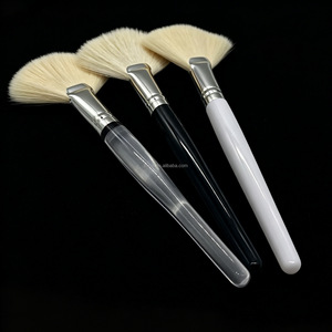 Cepillo de Pelo de Cabra Natural Suave y Esponjoso para el Cuidado de la Piel con Tazón para Mezclar Mascarillas, Kit de 2 Piezas para Aplicar Mascarillas Faciales de Arcilla DIY - Product Image 5